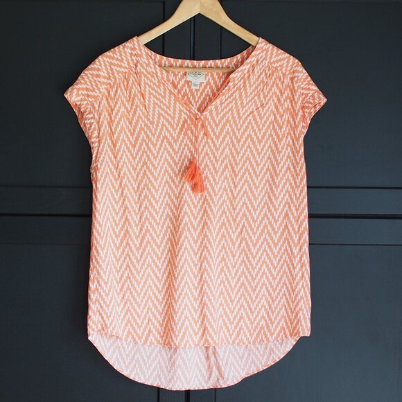 St John’s Bay Graphic Print Boho Blouse - Picture 1 of 7